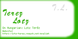 terez lotz business card